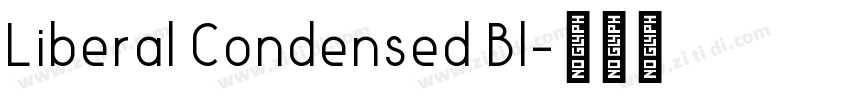 Liberal Condensed Bl字体转换
